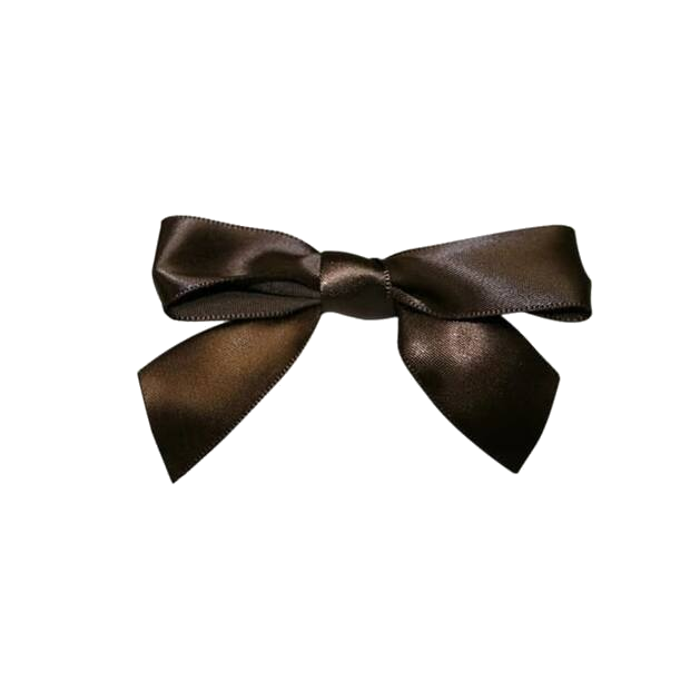 A brown ribbon bow!